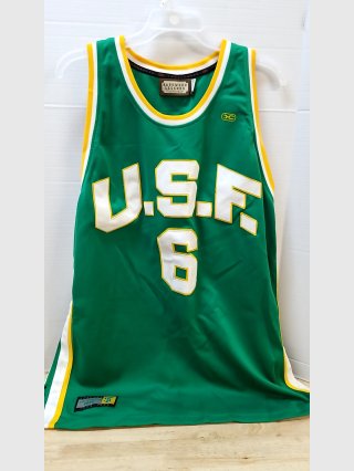 Hardwood Legends Russell USF #6 Green Jersey, XXL