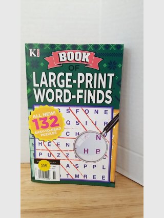 New Large-Print Word-Finds Book