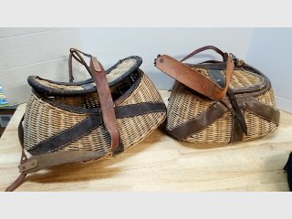 Vintage Wicker Fishing Creels