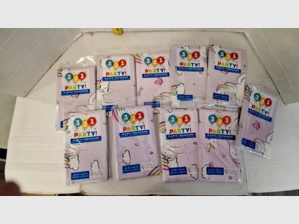 Unicorn Party Tablecloths Lot