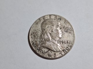 1962 - D silver Franklin half dollar