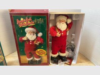 Jingle Bell Rock Santa Figure, 18 in.