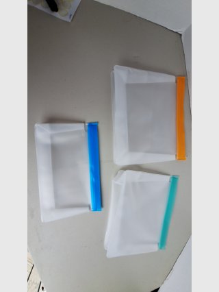 Assorted Translucent Zipper Pouches