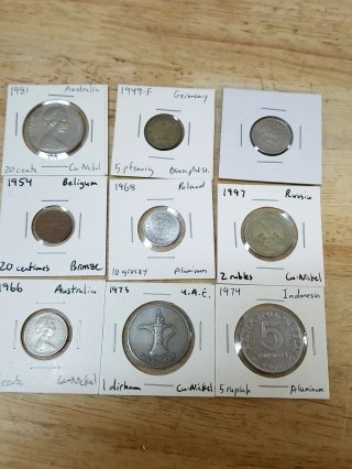 World Coins in Holders