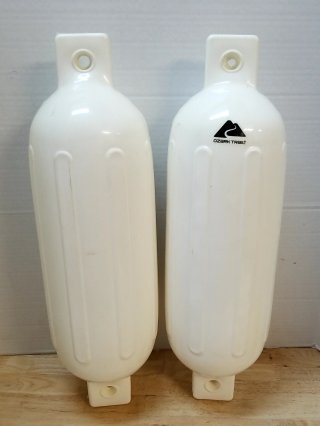 White Plastic Boat Bumpers