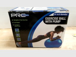 New PRC Strength 24\" Exercise Ball with Pump