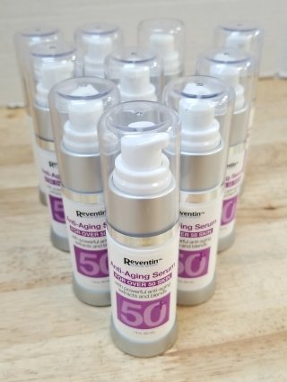 10 New Reventin Anti-Aging Serum Bottles, 1 oz ea.
