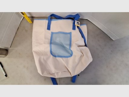 Canvas Laundry Bag w/ Mesh Pocket