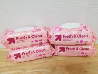 New scented baby wipes 100 in each