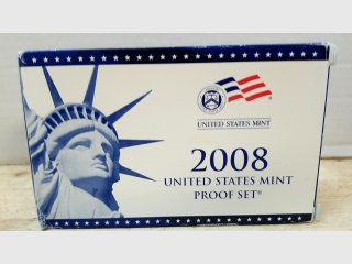 2008 US Mint Proof Set Box