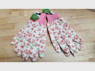 New Rose Print Canvas Gardening Gloves