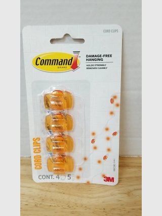 Command Cord Clips 4-5 pack