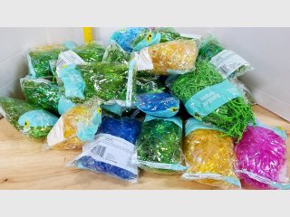 Bulk Assorted Glitter Easter grass