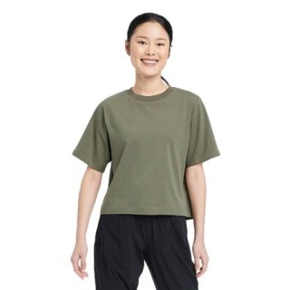 New Olive Green Supima Cotton Cropped Active, L