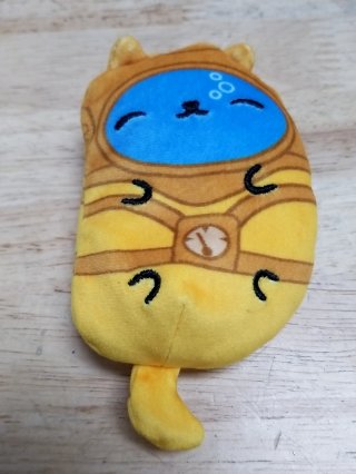 Yellow Cat Astronaut Beanbag, 5 in