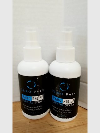 New Zero Pain Topical Spray Bottles
