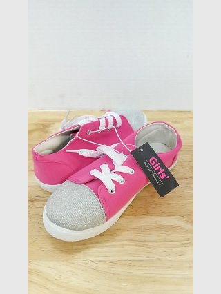 Girls' Pink Glitter Brookes Sneakers size 2