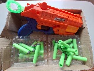 Orange Toy Blaster with Foam Darts
