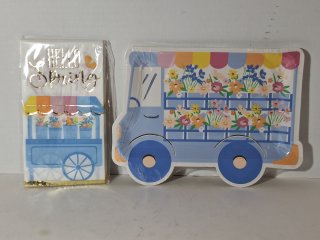 New matching napkins and plate sets