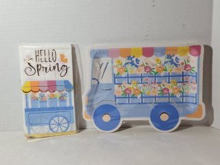 New matching napkins and plate sets