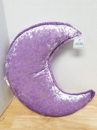 New Purple Moon Decor Pillow, 16 in
