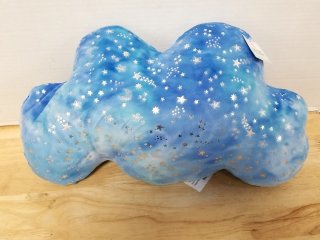 New Blue Cloud Pillow with Stars, 16 in