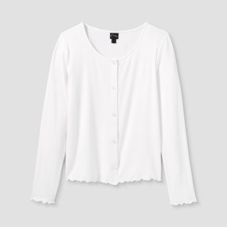 New Girls' Knit Cardigan - art class White X, XXL 18/20