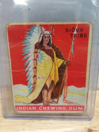 Vintage Sioux Tribe Gum Card