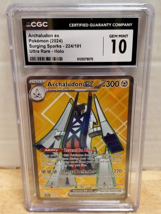 Archaludon ex Pokemon Card CGC 10