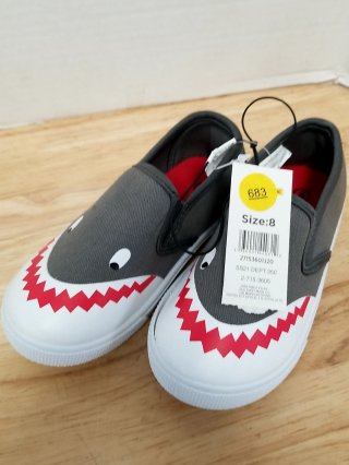 New Kids Shark Slip-On Shoes