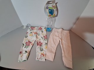 Baby pants, 0-3 month and bottle