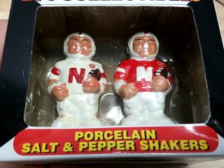 New Nebraska Football Salt & Pepper Shakers, 5 in