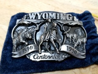 Wyoming Centennial Belt Buckle