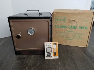 Sears folding camp oven, 12 by 12 by 12 inch 
