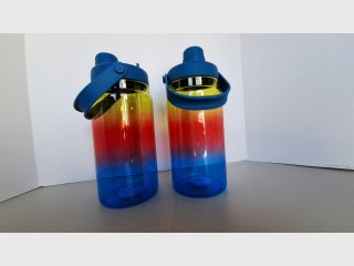 Pair of Gradient Color Water Bottles