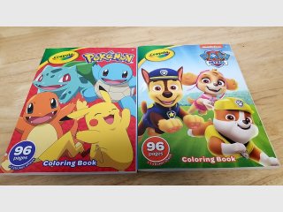 Pokemon & Paw Patrol Crayola Coloring Books