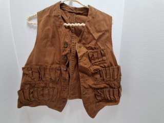 Brown Canvas Shooting Vest
