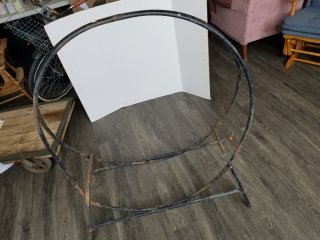 Wood holder approx 44 by 40 inch 