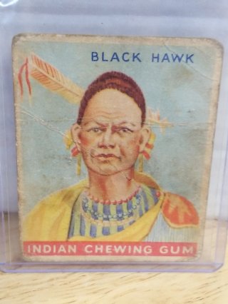 Black Hawk Chewing Gum Card, 3 in