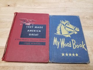 2 vintage books 