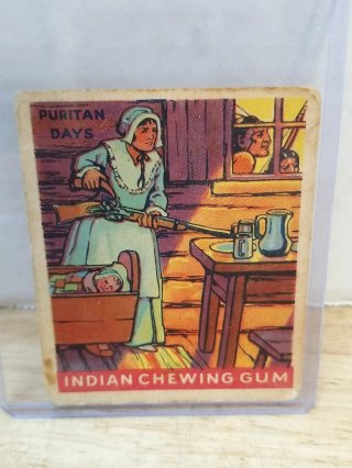 Puritan Days Chewing Gum Card