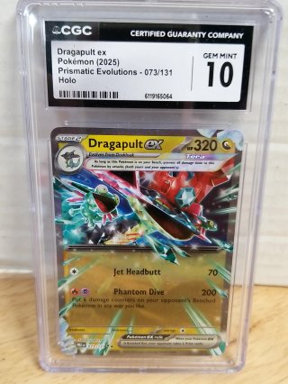 Graded Dragapult ex Pokemon Card