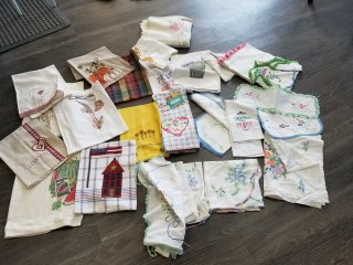 Embroidered linens and other