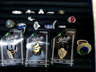 New Assorted Costume Rings in Display Box