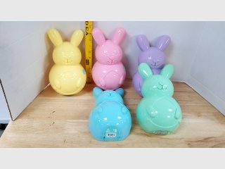 Assorted Color Bunny containers