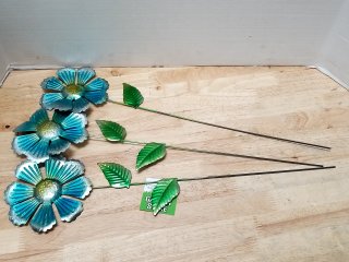 New Metal Flower Garden Stakes