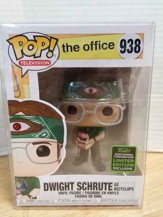 New Dwight Schrute Recyclops Funko Pop