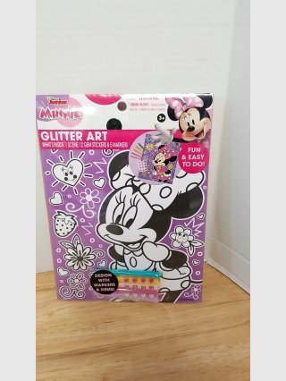 New Minnie Mouse Glitter Art Kit