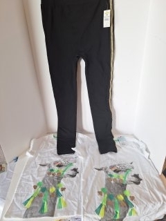 New clothing,  size medium 7, 8 and leggings size small to medium 