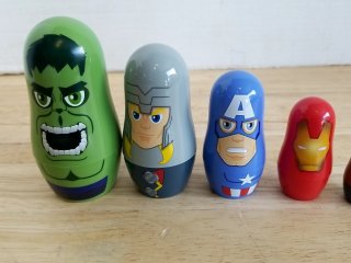 Marvel Nesting Dolls, 6 in